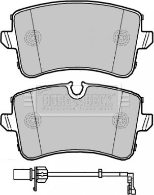 Borg & Beck BBP2292 - Комплект спирачно феродо, дискови спирачки vvparts.bg