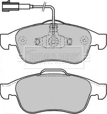 Borg & Beck BBP2245 - Комплект спирачно феродо, дискови спирачки vvparts.bg