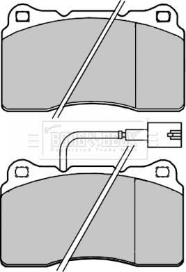 Borg & Beck BBP2261 - Комплект спирачно феродо, дискови спирачки vvparts.bg