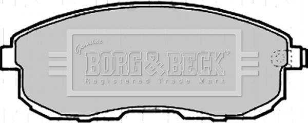 Borg & Beck BBP2206 - Комплект спирачно феродо, дискови спирачки vvparts.bg