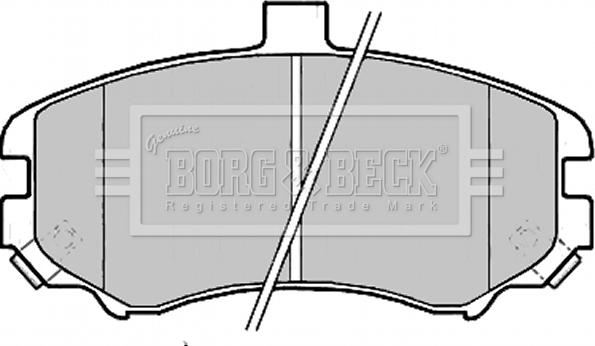 Borg & Beck BBP2203 - Комплект спирачно феродо, дискови спирачки vvparts.bg