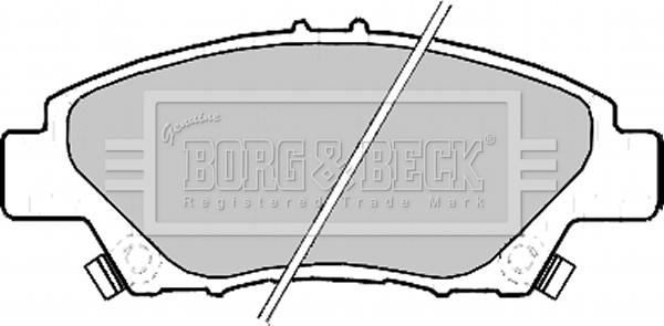 Borg & Beck BBP2207 - Комплект спирачно феродо, дискови спирачки vvparts.bg