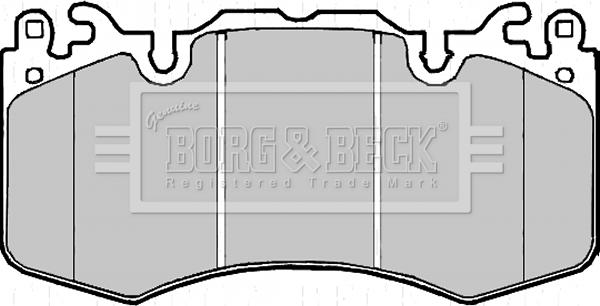 Borg & Beck BBP2216 - Комплект спирачно феродо, дискови спирачки vvparts.bg