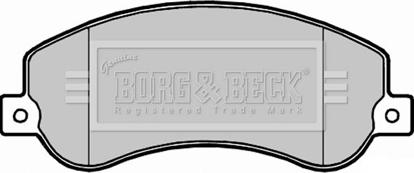 Borg & Beck BBP2281 - Комплект спирачно феродо, дискови спирачки vvparts.bg