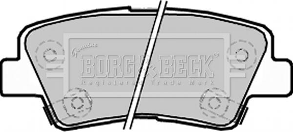 Borg & Beck BBP2220 - Комплект спирачно феродо, дискови спирачки vvparts.bg