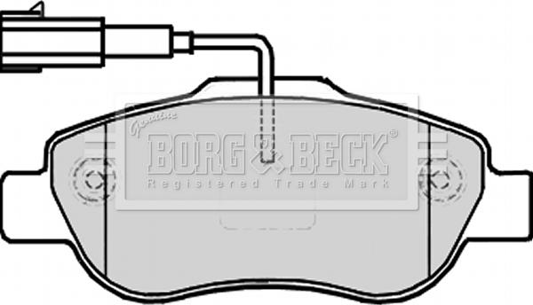 Borg & Beck BBP2227 - Комплект спирачно феродо, дискови спирачки vvparts.bg