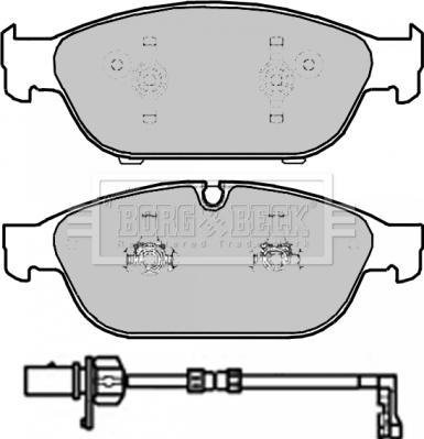 Jurid 573381J-D - Комплект спирачно феродо, дискови спирачки vvparts.bg