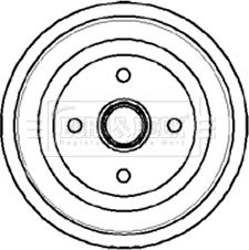 Borg & Beck BBR7046 - Спирачен барабан vvparts.bg