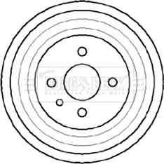 Borg & Beck BBR7041 - Спирачен барабан vvparts.bg