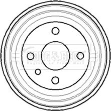 Borg & Beck BBR7042 - Спирачен барабан vvparts.bg