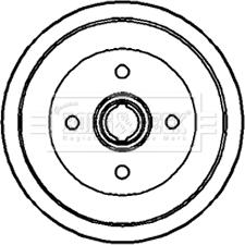 Borg & Beck BBR7059 - Спирачен барабан vvparts.bg