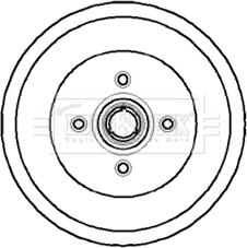 Borg & Beck BBR7066 - Спирачен барабан vvparts.bg