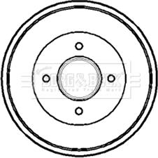 Borg & Beck BBR7081 - Спирачен барабан vvparts.bg