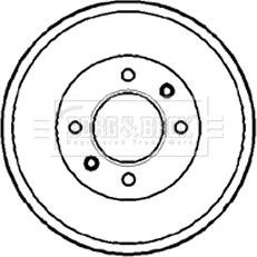 Borg & Beck BBR7088 - Спирачен барабан vvparts.bg