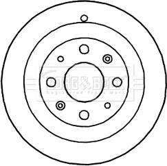 Borg & Beck BBR7195 - Спирачен барабан vvparts.bg