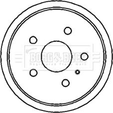 Borg & Beck BBR7159 - Спирачен барабан vvparts.bg