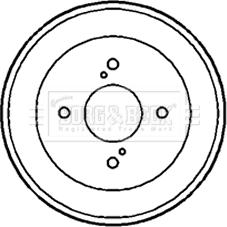 Borg & Beck BBR7167 - Спирачен барабан vvparts.bg