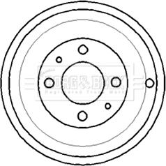 Borg & Beck BBR7109 - Спирачен барабан vvparts.bg