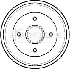 Borg & Beck BBR7138 - Спирачен барабан vvparts.bg