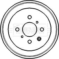 Borg & Beck BBR7120 - Спирачен барабан vvparts.bg