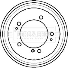 Borg & Beck BBR7170 - Спирачен барабан vvparts.bg