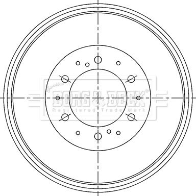 Borg & Beck BBR7251 - Спирачен барабан vvparts.bg