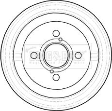 Borg & Beck BBR7219 - Спирачен барабан vvparts.bg