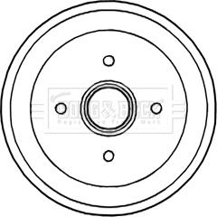 Borg & Beck BBR7238 - Спирачен барабан vvparts.bg