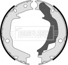 Borg & Beck BBS6456 - Комплект спирачна челюст, ръчна спирачка vvparts.bg