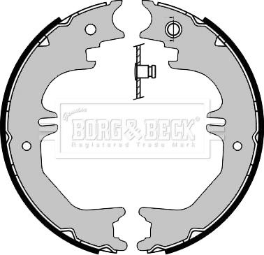 Borg & Beck BBS6461 - Комплект спирачна челюст, ръчна спирачка vvparts.bg
