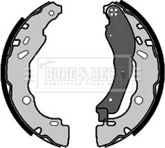 Borg & Beck BBS6463 - Комплект спирачна челюст vvparts.bg