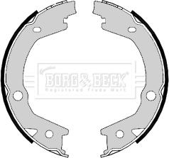 Borg & Beck BBS6406 - Комплект спирачна челюст, ръчна спирачка vvparts.bg
