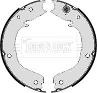 Borg & Beck BBS6423 - Комплект спирачна челюст, ръчна спирачка vvparts.bg