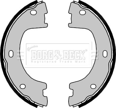 Borg & Beck BBS6475 - Комплект спирачна челюст, ръчна спирачка vvparts.bg