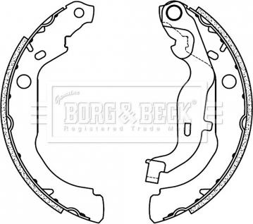 Borg & Beck BBS6507 - Комплект спирачна челюст vvparts.bg