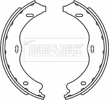 Borg & Beck BBS6519 - Комплект спирачна челюст, ръчна спирачка vvparts.bg