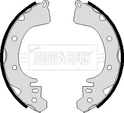 Borg & Beck BBS6098 - Комплект спирачна челюст vvparts.bg