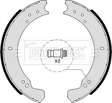 Borg & Beck BBS6049 - Комплект спирачна челюст vvparts.bg