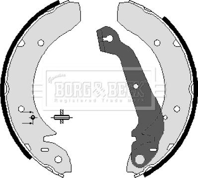 Borg & Beck BBS6045 - Комплект спирачна челюст vvparts.bg