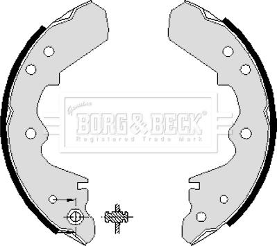 Borg & Beck BBS6042 - Комплект спирачна челюст vvparts.bg