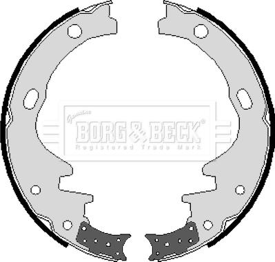 Borg & Beck BBS6054 - Комплект спирачна челюст vvparts.bg