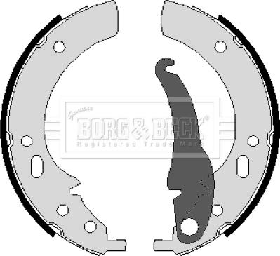 Borg & Beck BBS6056 - Комплект спирачна челюст vvparts.bg