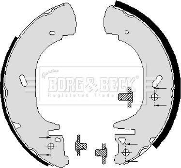 Borg & Beck BBS6005 - Комплект спирачна челюст vvparts.bg