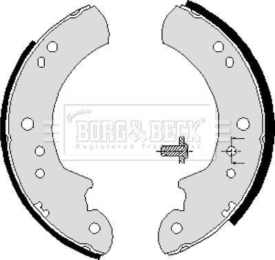 Borg & Beck BBS6008 - Комплект спирачна челюст vvparts.bg