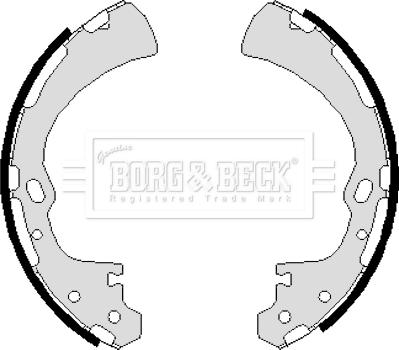 Borg & Beck BBS6019 - Комплект спирачна челюст vvparts.bg