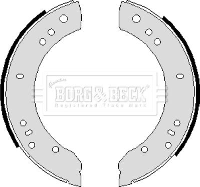 Borg & Beck BBS6016 - Комплект спирачна челюст vvparts.bg