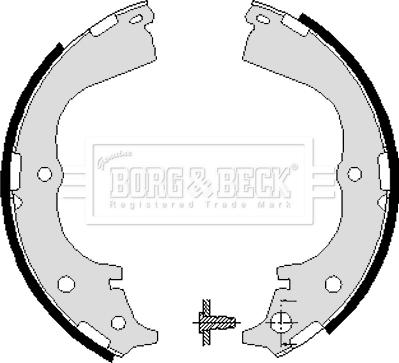 Borg & Beck BBS6018 - Комплект спирачна челюст vvparts.bg