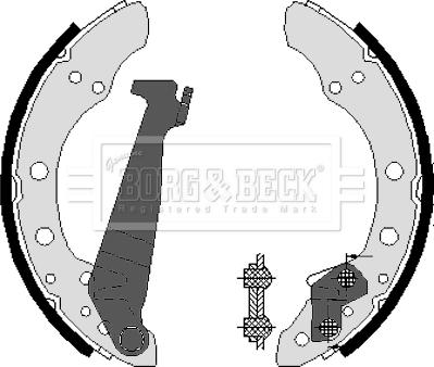 Borg & Beck BBS6089 - Комплект спирачна челюст vvparts.bg