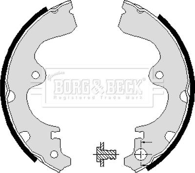 Borg & Beck BBS6088 - Комплект спирачна челюст vvparts.bg