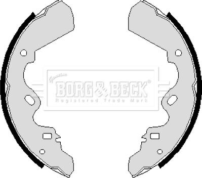 Borg & Beck BBS6083 - Комплект спирачна челюст vvparts.bg